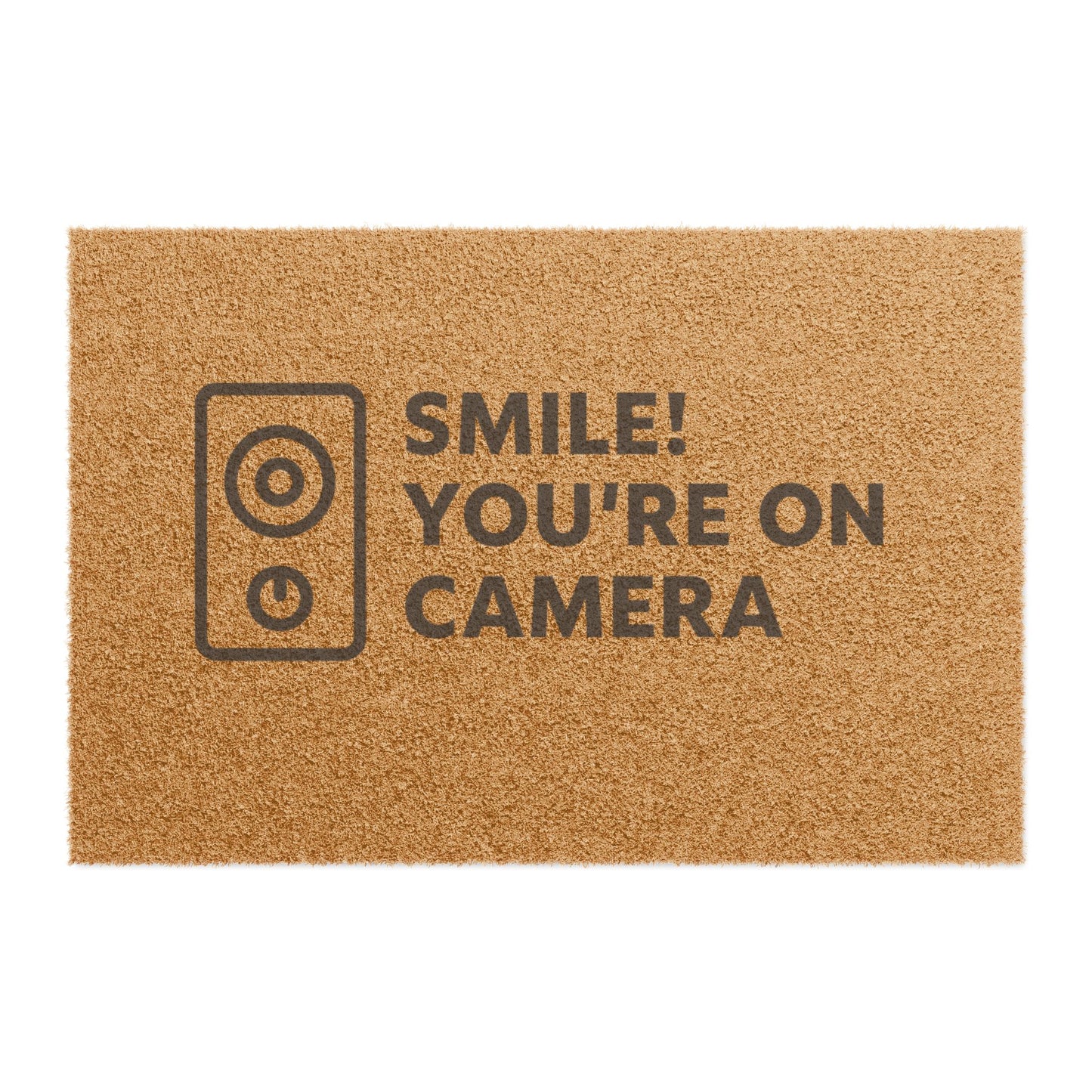 Doormat - Smile You're On Camera Security Welcome Mat