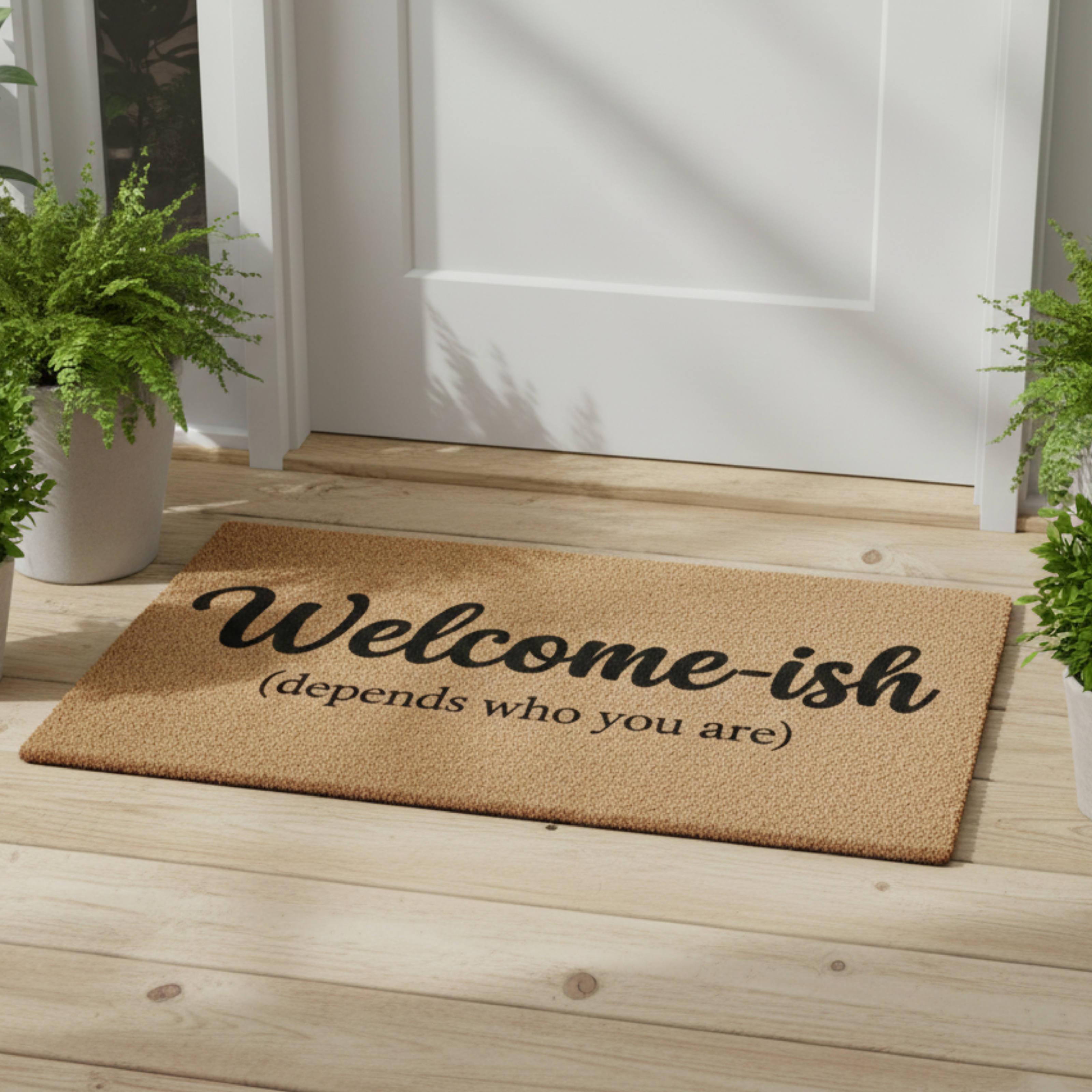 Funny Doormat - &quot;Welcome-ish (depends who you are)&quot;