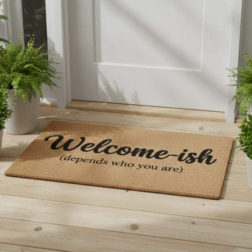 Funny Doormat - Welcome-ish (depends who you are);